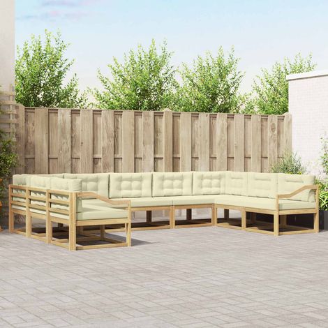 vidaXL Outdoor-Sofagarnitur 7 pcs Massivholz Akazie (1/5)