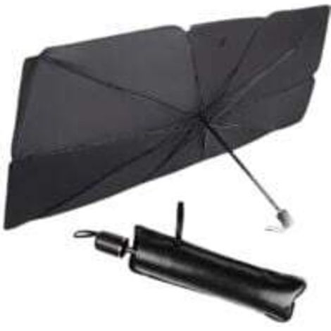 Faltbarer Sonnenschutz-Regenschirm, faltbarer Sonnenschutz für die Windschutzscheibe im Auto, automatisch reflektierender Sonnenschutz-Regenschirm (140 x 80 cm)