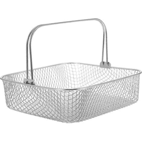 Panier carré pour friteuse à air chaud, panier en métal avec poignée - Yvan (1/3)
