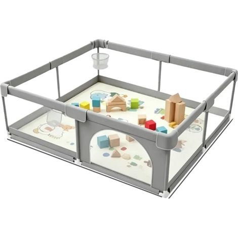 Parc, Barrière de Sécurité pour Enfants, Design Spacieux, 180x200 (1/2)