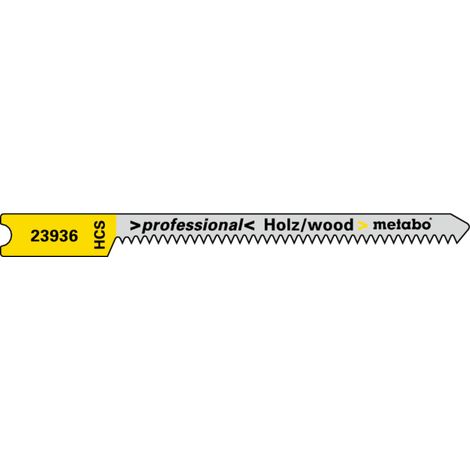 Metabo 5 U-Stichsägeblätter, Holz, Serie "professional", 52/ 1,3 mm, HCS, Universalschaft 5 Stk (1/2)