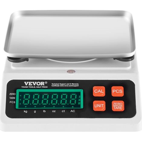 Balance de Comptage Industrielle 10kg x 0,1g, Précision Électronique pour Pièces et Inventaire, Unités g/kg/lb/oz/ct, Écran LED (1/5)