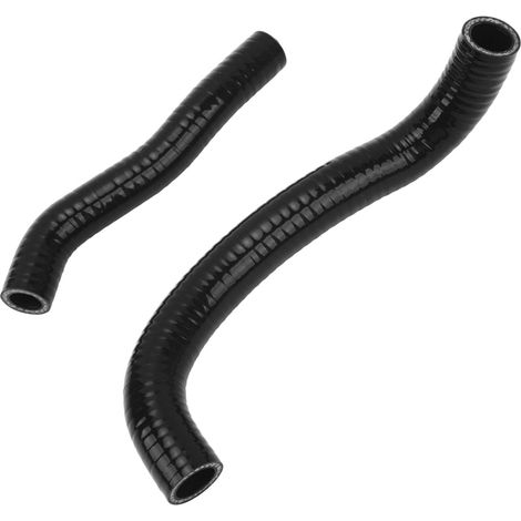 2-teiliges Silikon-Kühlerschlauch-Set, auslaufsicher und wasserdicht, Ersatz für Arctic Cat DVX 400 (2007–2008), Schwarz (1/5)