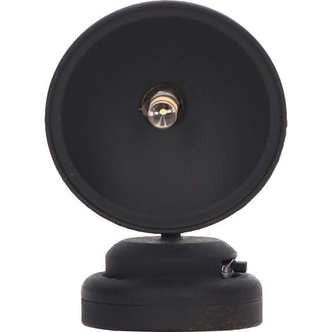 Lampadaire miniature noir LED pour maison de poupée 1:12, style rétro décoratif, lampe murale élégante et vintage (1/5)