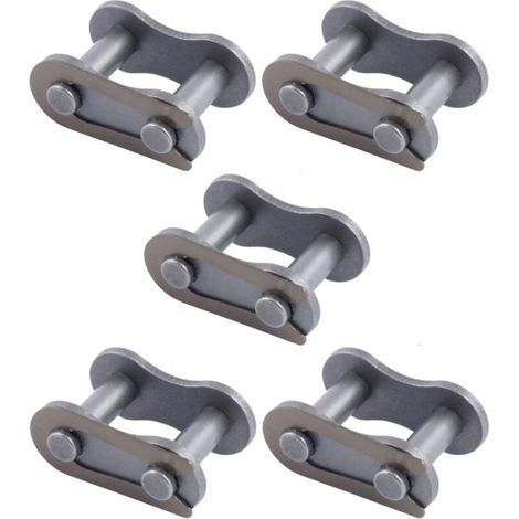 5x Maillon de jonction attache rapide DIN 8187 Chaîne Hydraulique Entraînement Motoculture Tondeuse Tronçonneuse, 9,525 x 5,72mm
