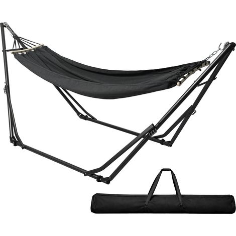 Mountview Foldable Hammock Chair Bed Hanging with Stand Outdoor Camping 200KG (1/5)