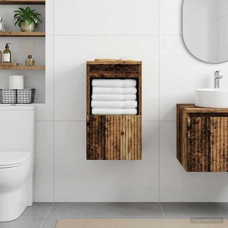 Mueble de Cuarto de Baño Madera envejecida 30 x 44,5 x 50 cm