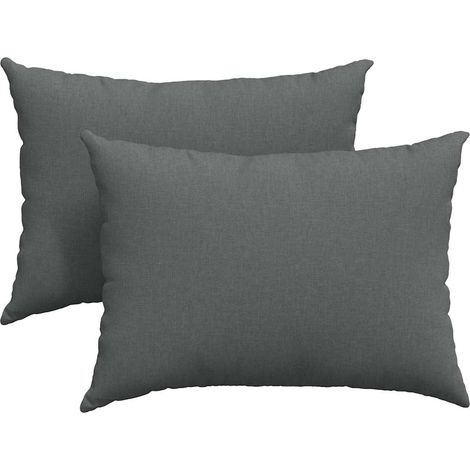 Maison Exclusive - Cojines de sofá 2 pcs Gris oscuro 70 x 50 cm t