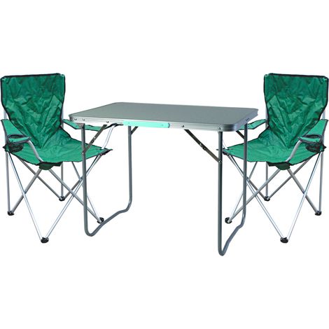 3-teiliges Campingmöbel Set XL Grün-MMC330871+2xMSP1000 (1/4)