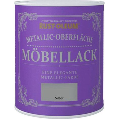Rust-Oleum Möbellack Metallic-Oberfläche 750ml silber
