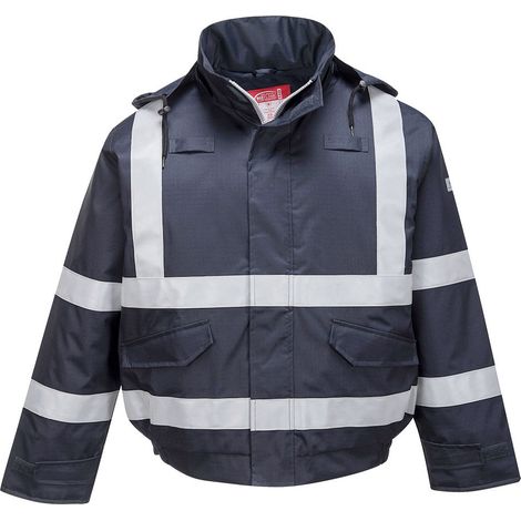 Warmer Blouson Bizflame Rain Fr Multi Schutzfarbe: Marine Größe 4XL - Portwest