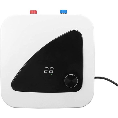 Electric Tankless Water Heater,Mini Instant Water Heater,Undercounter Water Heater,Electric Water Heater with Digital Display Under Kitchen Sink (1/5)
