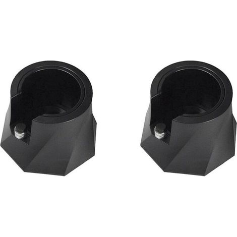 Soporte para 2 cafeteras de émbolo, compatible con mangos de 51/53/58 mm, organizador de altura ajustable con base antideslizante para cafeterías, tiendas y restaurantes. (1/2)