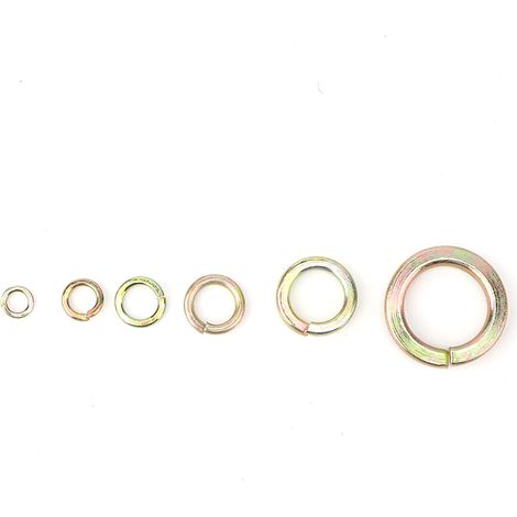 800 Pièces Rondelles Grower Ressort Acier Élastique Joint Boulonnerie Accessoires Quincaillerie avec Boîte de Rangement (1/5)