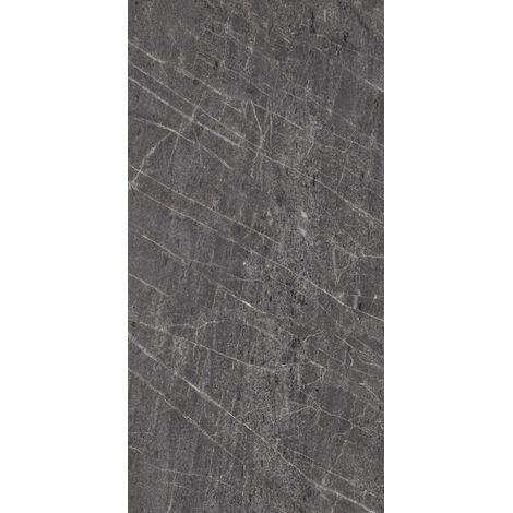 Carrelage sol / mur effet marbre anthracite TESSINO BLACK l.60 x L.120 cm Mat LIMCARO