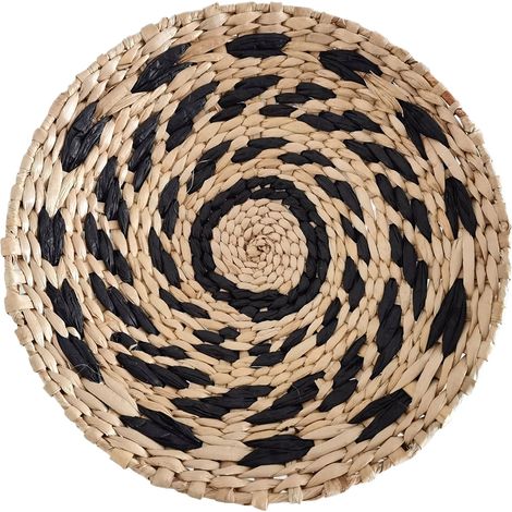 1 Pièce Panier Mural en Herbe Marine Tressée Bohème, Décoration Rustique Naturelle pour Chambre à Coucher, 25.4 cm (1/5)