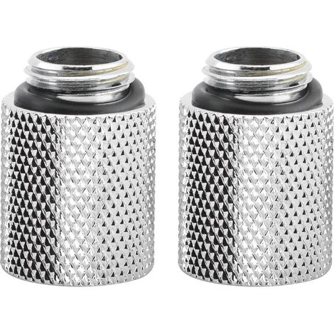 2 pièces Raccord Allongeur Mâle G1/4 vers Femelle, Adaptateur de Siège de Vis (20mm) pour Refroidissement à Eau (1/5)