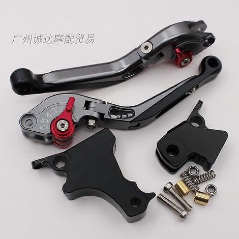 Il convient à la modification de la moto BMW F800R, avec réglage de la poignée de frein en alliage d'aluminium, de la poignée d'embrayage et du klaxon (télescopique en titane). (1/5)