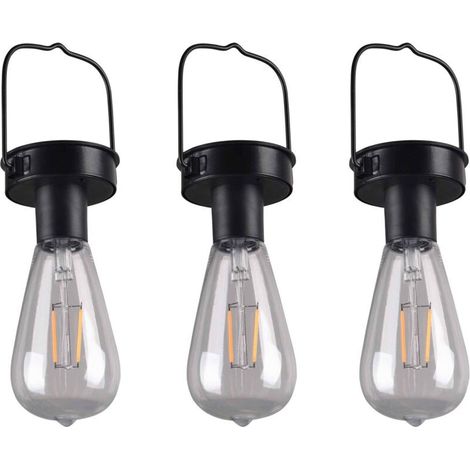 Luminaires de jardin, Trois suspensions extérieur led Campus Noir en Metal, (1/5)