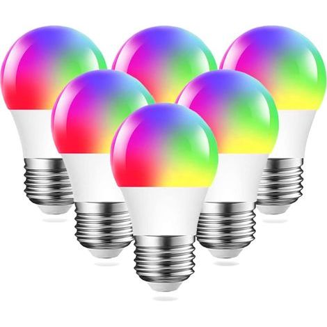 Farbwechselnde RGB-Smart-Glühbirne, kompatibel mit Alexa Go