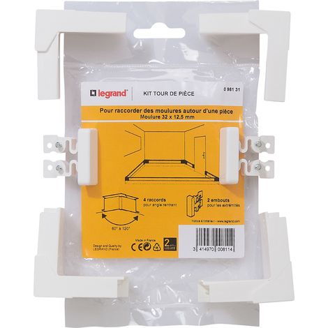 Legrand - Kit tour de pièce - Pour moulure 32x12,5mm