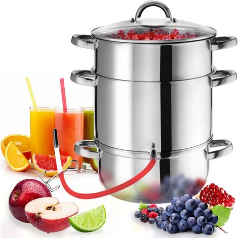 Extracteur de jus 15 L - argent