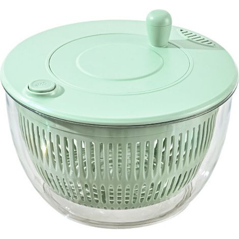 Déshydrateur de légumes, un gadget de cuisine multifonctionnel, design transparent, peut être utilisé pour l'essorage, dimensions : 23 x 14 cm. deng (1/4)