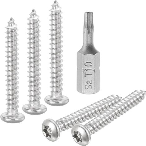 M3 x 20mm Bouton Tête Torx Sécurité Tôle Métal Vis 304Inox 10pcs (1/5)