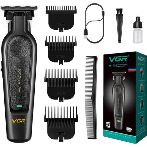 995 Hair Clipper for Men Zero Cutting Space, Wireless Precision Beard Trimmer with 4 Combs, USB-C Rechargeable (1/5)