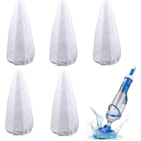 Sac filet sous vide pour piscine, sacs filtrants pour piscine, filet fin 5 fois le nettoyage du collecteur de feuilles, pièces de rechange, filtres à vide, déchets de filtre et autres petites (1/5)