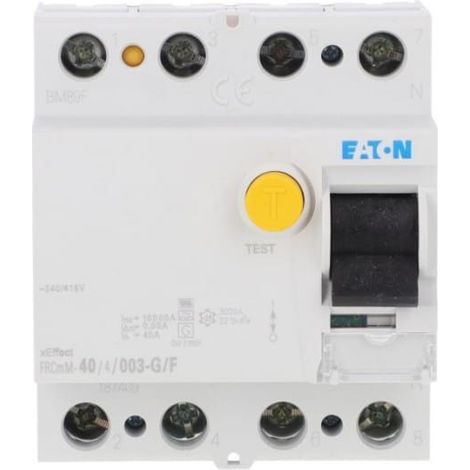 Interruttore differenziale 4P 40A 0,03A 10kA tipo G/F FRCMM-40/4/003-G/F 187409