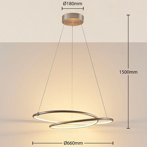 [NEUWERTIG] B-Ware Lampenwelt Led Hängeleuchte Mirasu Deckenlampe Pendelleuchte Deckenlampe Led