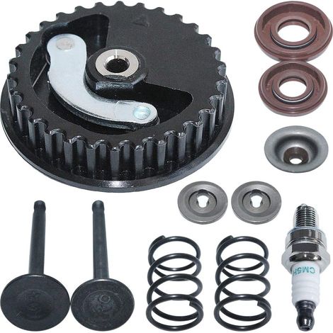 Assemblage de joint d'huile de poulie de vilebrequin et de support de ressort de soupape pour moteur Honda GX25 HHT25S Remplacement 14320-Z0H-010 14711-Z0H-000 (1/5)