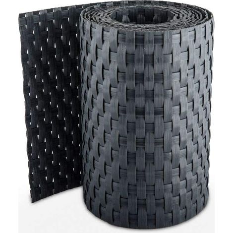 Kit brise-vue en Bande Polyéthylène pour Panneau Rigide, 1m03 x 2m50,Gris anthracite. 4 bandes 255X19 cm, 2 bandes 255X10 cm, 1 sachet de 100 colliers rislan. (1/5)