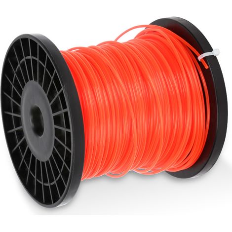 SWANEW Filo da taglio in nylon 100 m 2,4 mm filo tondo arancione pentacolo (1/5)