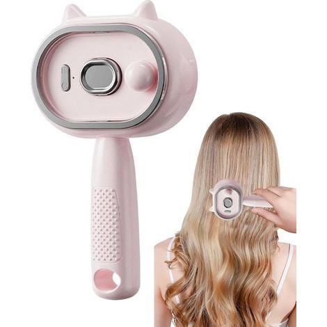 Elektrischer Dampfkamm mit Kissen, tragbarer Dampfkamm Elektrischer Dampfkamm, geeignet für Zuhause, Salon, Spa, Hochzeiten, Partys, Festivals und Feiern (1/5)