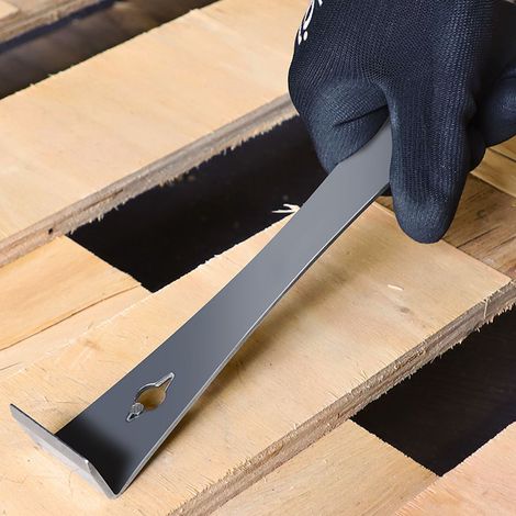 Barre de levier en acier inoxydable - arrache-clous de taille moyenne, grattoir à bord plat, pelle, outils apicoles (1/5)