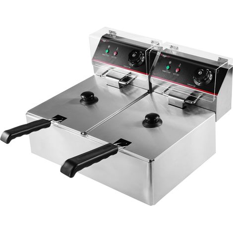 Freidora el茅ctrica Mega-M 2x6l 6kW 230V N (1/5)