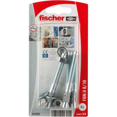 Grapa de anclaje 8x70mm - 4 piezas - Fischer