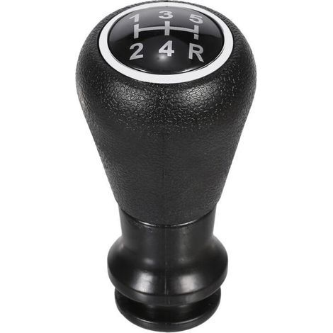 Remplacement de la Tête de Pommeau de Levier de Vitesse à 5 Vitesses pour PEUGEOT Modèle Noir (1/5)