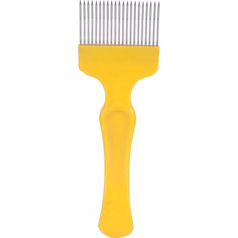 Fourche désoperculer 21 dents – jaune – antidérapant – inox (1/5)
