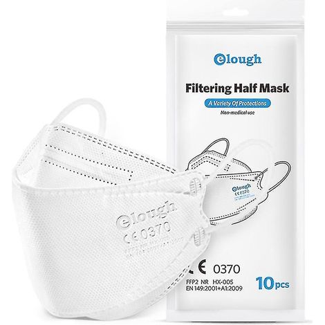 Crea – Lot de 100 masques FFP2 4 couches – Protection contre poussière et pollution – Conformes normes CE – Confort optimal pour port prolongé (1/4)