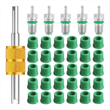 Jeu de joints pour tuyau de charge de 1/4 pouce, accessoires pour le noyau de la vanne du climatiseur-SSZFV (1/5)
