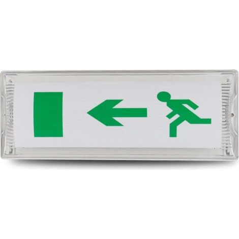 Voyant D'évacuation De Sécurité,Lumière De Sortie D'urgence,Lumière De Sortie De Sécurité LED,Lumière De Signe De Sortie De Secours de LED Pour Les Centres Commerciaux,Supermarché Etc(35115.5cm)