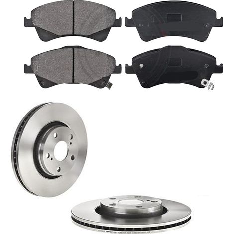 KIT FRENI ANTERIORI compatibile con TOYOTA AVENSIS STATION WAGON (T27) - DISCHI + PASTIGLIE OEM: P 83 109 / 17829 /SOSTITUZIONE DIRETTA/BASSA POLVERE/SILENZIOSO (1/5)