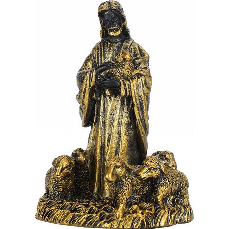 Statuette de Jésus en Résine, Décoration Religieuse pour Maison ou Bureau (1/5)