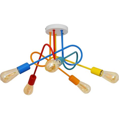 Helam OXFORD Plafonnier semi-encastré multibras multicolore 50cm (1/5)