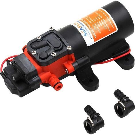 Pompe à eau marine 12V 35PSI diaphragme pompe auto-amorçante accessoires de bateau douches toilettes moteur de transfert d'eau pour caravane RV (1/5)