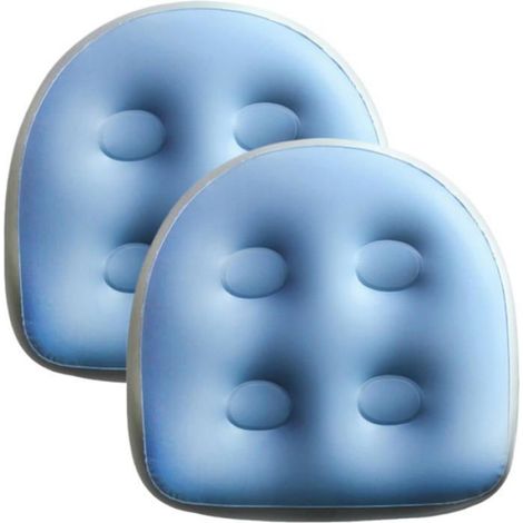 Lot de 2 Siège de spa, PVC renforcé, Dossier intégré, Flottaison stable, Pour bain à remous portable (1/5)
