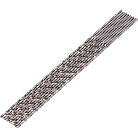 10 pièces Mèches Extra-Longues HSS à Queue Cylindrique, 2,5x200mm pour Perçage en Profondeur (1/5)